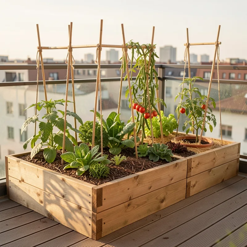 Permaculture en bac : cultiver 50 kg de légumes par an sur un balcon